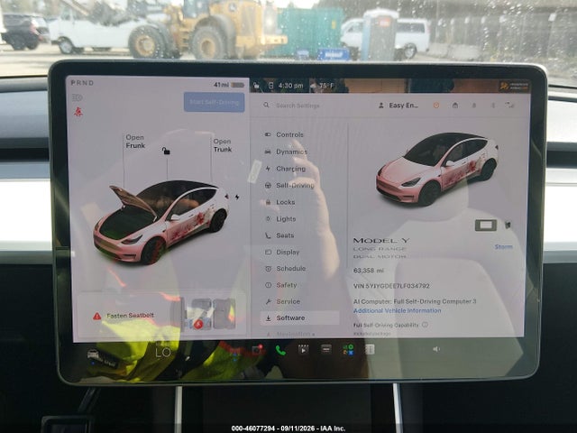 Aukcja sprzedaży 2020 Tesla Model Y Long Range Dual Motor All-wheel Drive, vin: 5YJYGDEE7LF034792, numer aukcji: 46077294