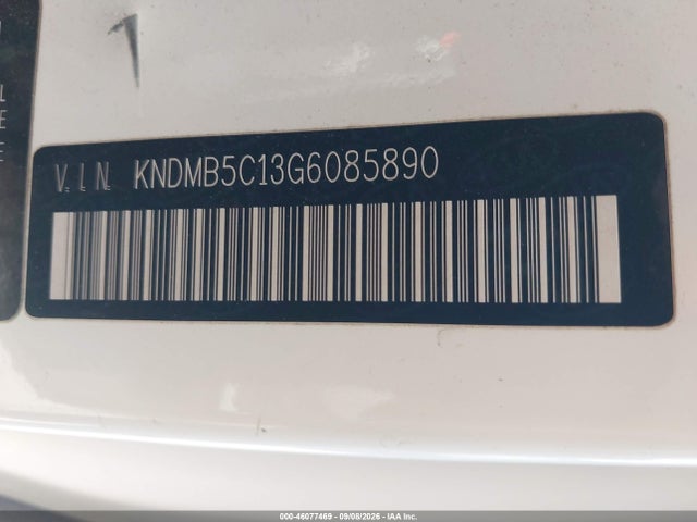 2016 Kia Sedona Lx მანქანა იყიდება აუქციონზე, vin: KNDMB5C13G6085890, აუქციონის ნომერი: 46077469