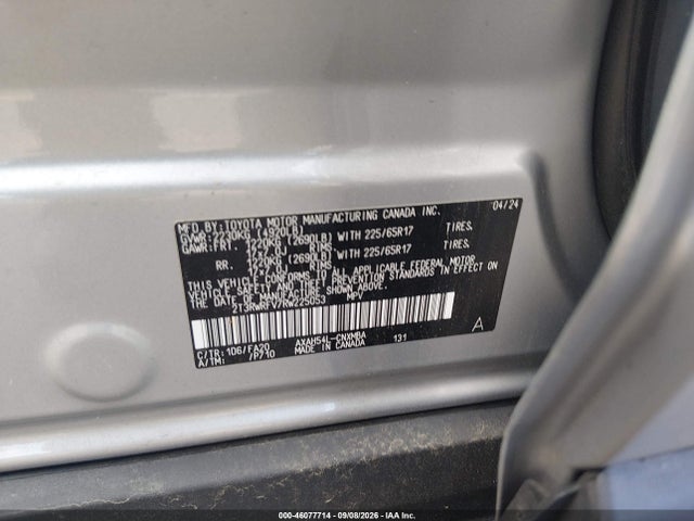 Продажа на аукционе авто 2024 Toyota Rav4 Hybrid Xle, vin: 2T3RWRFV7RW225053, номер лота: 46077714