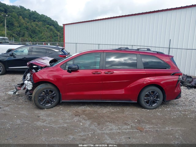46077754 :رقم المزاد ، 5TDDSKFC1SS177066 vin ، 2025 Toyota Sienna Xse مزاد بيع
