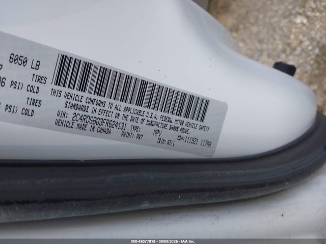 46077818 :رقم المزاد ، 2C4RDGBG3FR624131 vin ، 2015 Dodge Grand Caravan Se مزاد بيع
