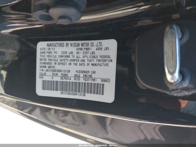 46077822 :رقم المزاد ، JN1CV6EK5EM112128 vin ، 2014 Infiniti Q60 Journey مزاد بيع