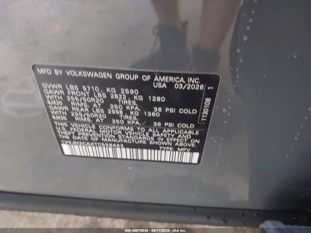 Продаж на аукціоні авто 2026 Volkswagen Atlas Se With Technology, vin: 1V2JN2CAXTC558493, номер лоту: 46078030