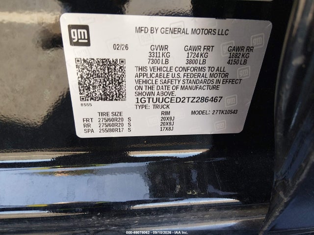 GMC SIERRA 1500 2026 1GTUUCED2TZ286467 Image 9