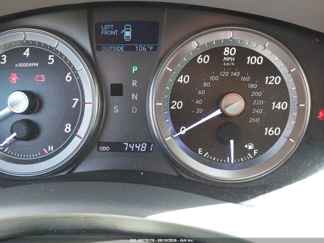 Aukcja sprzedaży 2012 Lexus Es 350, vin: JTHBK1EG9C2505248, numer aukcji: 46078176