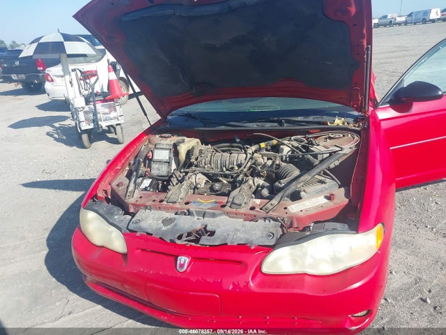 2004 Chevrolet Monte Carlo Ss მანქანა იყიდება აუქციონზე, vin: 2G1WX12K949109202, აუქციონის ნომერი: 46078257
