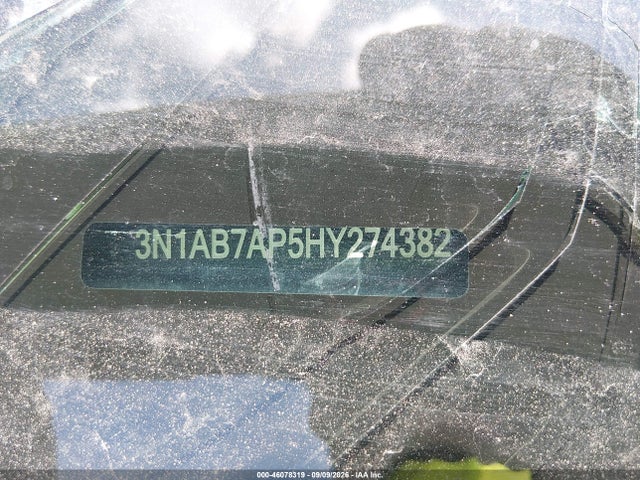 2017 Nissan Sentra Sr მანქანა იყიდება აუქციონზე, vin: 3N1AB7AP5HY274382, აუქციონის ნომერი: 46078319