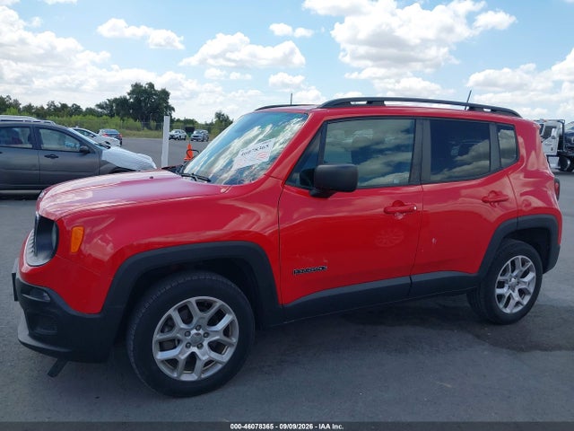 2018 Jeep Renegade Sport 4x4 მანქანა იყიდება აუქციონზე, vin: ZACCJBAB7JPJ50587, აუქციონის ნომერი: 46078365