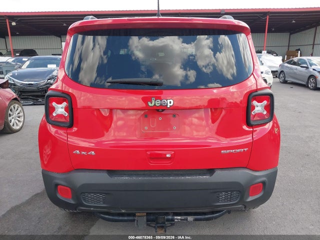 2018 Jeep Renegade Sport 4x4 მანქანა იყიდება აუქციონზე, vin: ZACCJBAB7JPJ50587, აუქციონის ნომერი: 46078365
