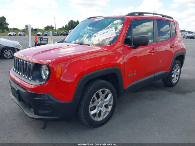 2018 Jeep Renegade Sport 4x4 მანქანა იყიდება აუქციონზე, vin: ZACCJBAB7JPJ50587, აუქციონის ნომერი: 46078365