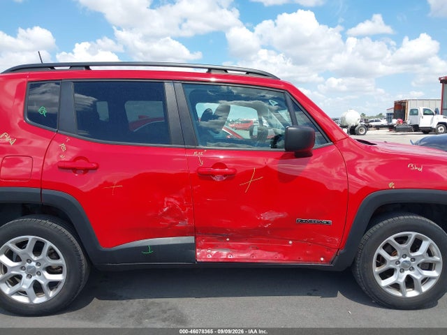 2018 Jeep Renegade Sport 4x4 მანქანა იყიდება აუქციონზე, vin: ZACCJBAB7JPJ50587, აუქციონის ნომერი: 46078365