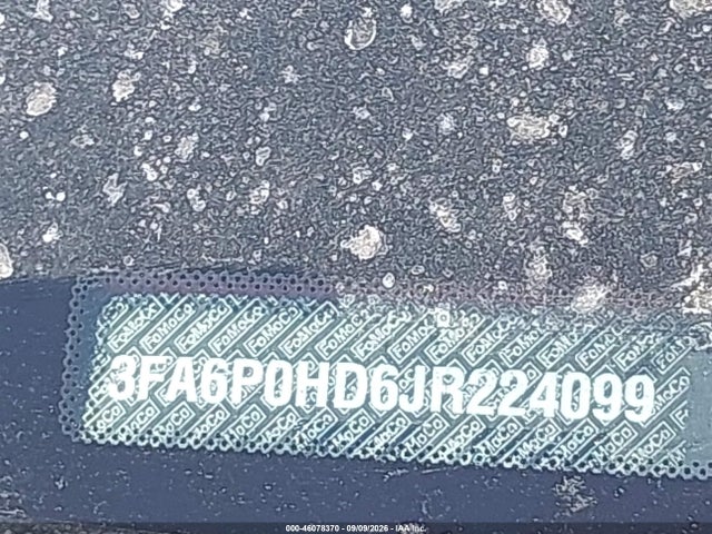 2018 Ford Fusion Se მანქანა იყიდება აუქციონზე, vin: 3FA6P0HD6JR224099, აუქციონის ნომერი: 46078370