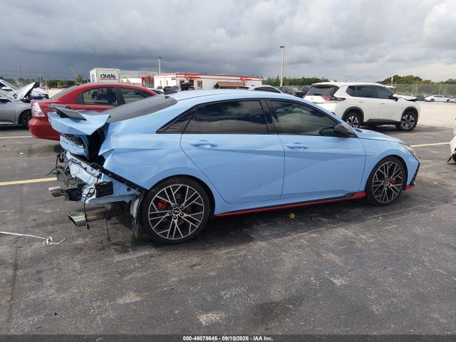 2023 Hyundai Elantra N მანქანა იყიდება აუქციონზე, vin: KMHLW4AK7PU009036, აუქციონის ნომერი: 46078645