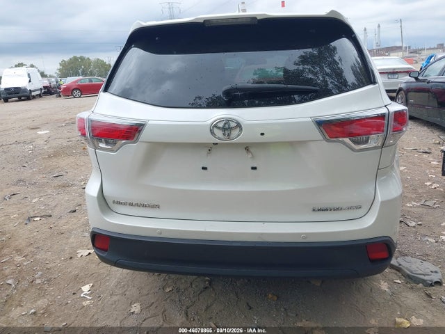 46078865 :رقم المزاد ، 5TDDKRFH6ES005852 vin ، 2014 Toyota Highlander Limited V6 مزاد بيع