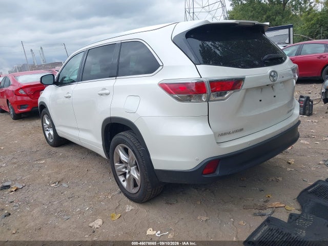 46078865 :رقم المزاد ، 5TDDKRFH6ES005852 vin ، 2014 Toyota Highlander Limited V6 مزاد بيع