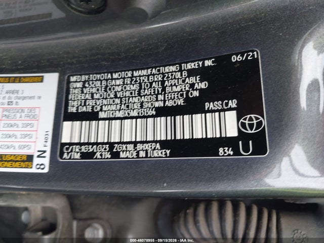 Toyota C-hr Limited 2021 NMTKHMBX5MR131364 Image 9
