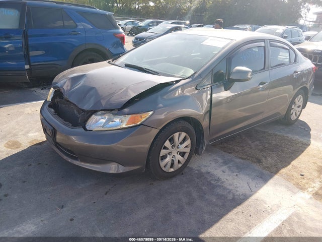 2012 Honda Civic Lx მანქანა იყიდება აუქციონზე, vin: 19XFB2F58CE005090, აუქციონის ნომერი: 46079099