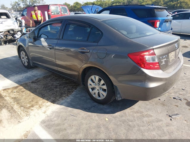 2012 Honda Civic Lx მანქანა იყიდება აუქციონზე, vin: 19XFB2F58CE005090, აუქციონის ნომერი: 46079099