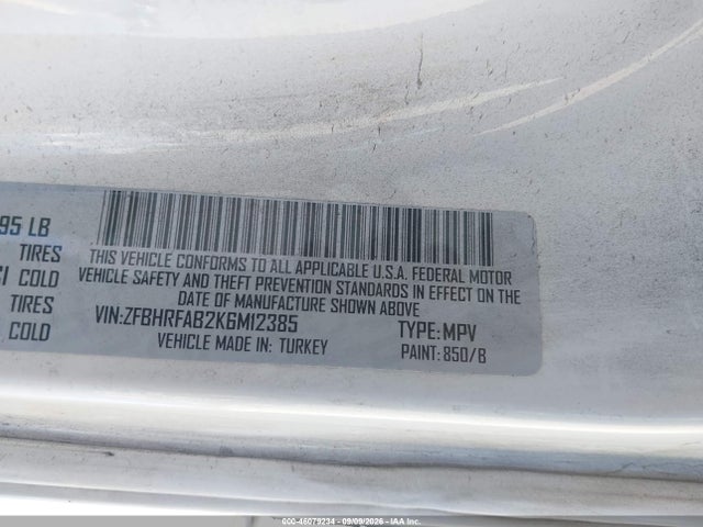 RAM Promaster City Tradesman 2019 ZFBHRFAB2K6M12385 Image 9