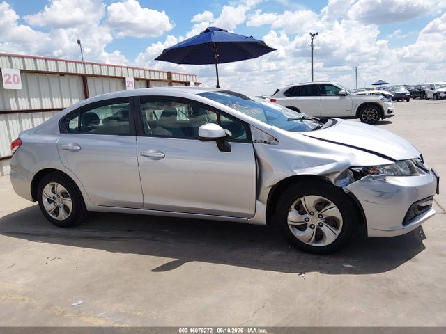 2013 Honda Civic Lx მანქანა იყიდება აუქციონზე, vin: 2HGFB2F57DH541424, აუქციონის ნომერი: 46079272