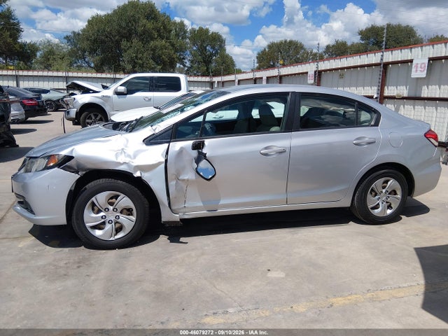 2013 Honda Civic Lx მანქანა იყიდება აუქციონზე, vin: 2HGFB2F57DH541424, აუქციონის ნომერი: 46079272