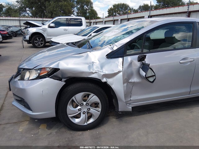 2013 Honda Civic Lx მანქანა იყიდება აუქციონზე, vin: 2HGFB2F57DH541424, აუქციონის ნომერი: 46079272
