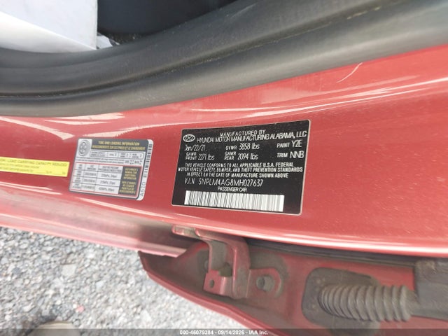 Продаж на аукціоні авто 2021 Hyundai Elantra Sel, vin: 5NPLM4AG8MH027637, номер лоту: 46079384