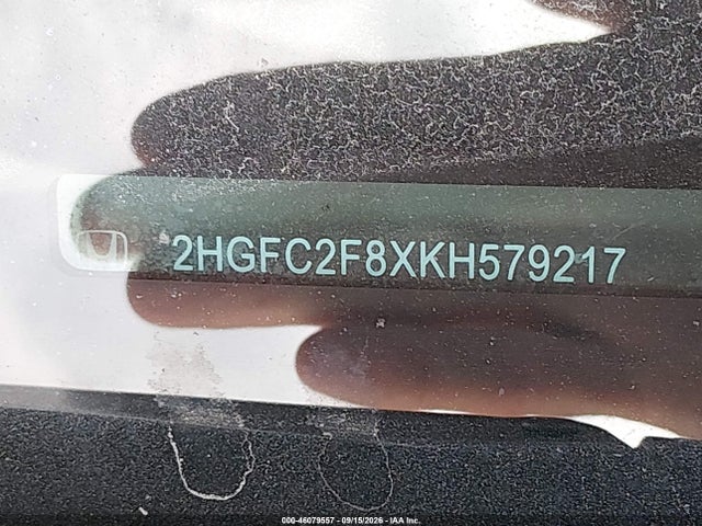 Honda Civic Sport 2019 2HGFC2F8XKH579217 Image 9