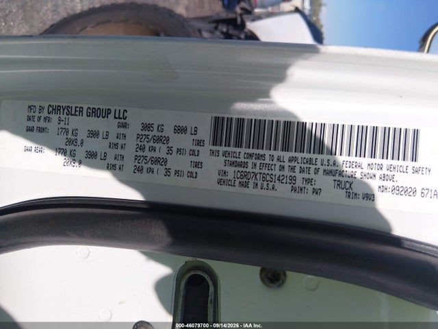 Продаж на аукціоні авто 2012 Ram 1500 Express, vin: 1C6RD7KT6CS142199, номер лоту: 46079700
