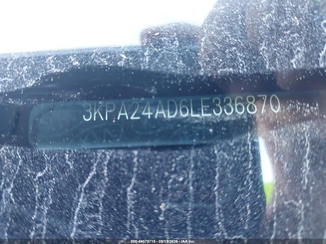2020 Kia Rio S მანქანა იყიდება აუქციონზე, vin: 3KPA24AD6LE336870, აუქციონის ნომერი: 46079715