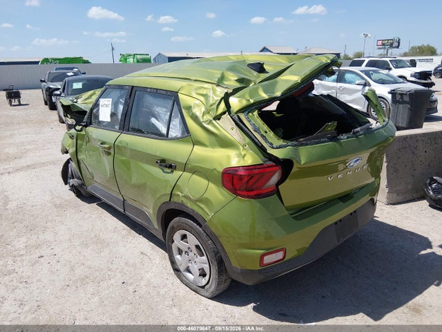 Aukcja sprzedaży 2020 Hyundai Venue Se, vin: KMHRB8A34LU057917, numer aukcji: 46079847