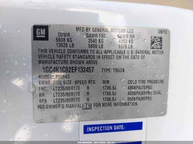 Продаж на аукціоні авто 2014 Chevrolet Silverado 3500hd Ltz, vin: 1GC4K1C82EF132457, номер лоту: 46080266