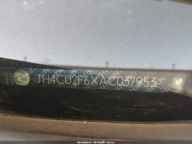 46080318 :رقم المزاد ، JH4CU2F6XAC037953 vin ، 2010 Acura Tsx 2.4 مزاد بيع