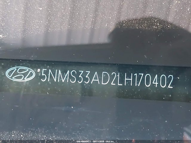 Продаж на аукціоні авто 2020 Hyundai Santa Fe Sel, vin: 5NMS33AD2LH170402, номер лоту: 46080471
