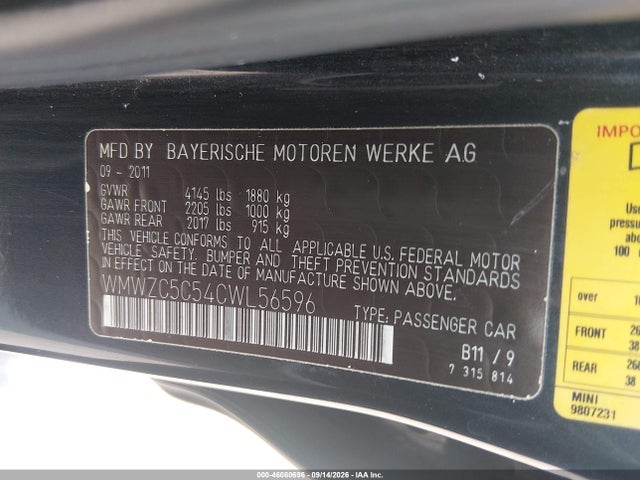 Aukcja sprzedaży 2012 Mini Cooper S Countryman, vin: WMWZC5C54CWL56596, numer aukcji: 46080696