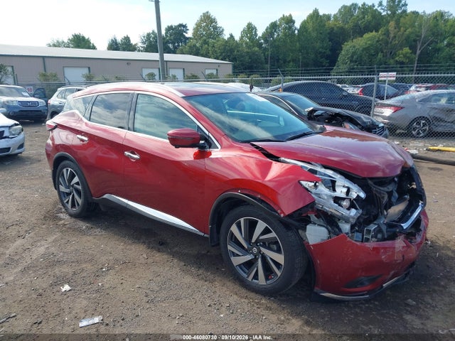 Продажа на аукционе авто 2016 Nissan Murano Platinum, vin: 5N1AZ2MH8GN128842, номер лота: 46080730