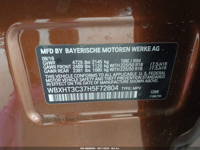 BMW X1 Xdrive28i 2017 WBXHT3C37H5F72804 Image 9