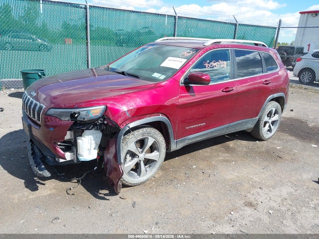 46080918 :رقم المزاد ، 1C4PJMDX7KD393596 vin ، 2019 Jeep Cherokee Limited 4x4 مزاد بيع