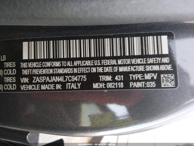 ZASPAJAN4L7C94775 Alfa Romeo Stelvio Rwd
