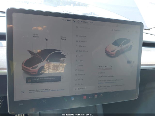 Aukcja sprzedaży 2025 Tesla Model Y Performance Dual Motor All-wheel Drive, vin: 7SAYGDEFXSF309436, numer aukcji: 46081096