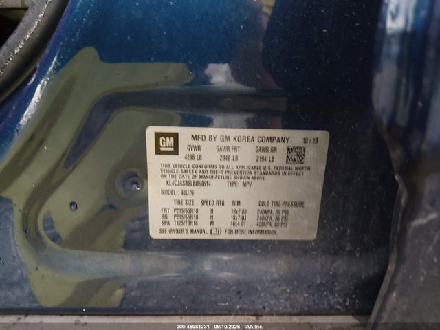 Продажа на аукционе авто 2020 Buick Encore Fwd Preferred, vin: KL4CJASB6LB050614, номер лота: 46081231