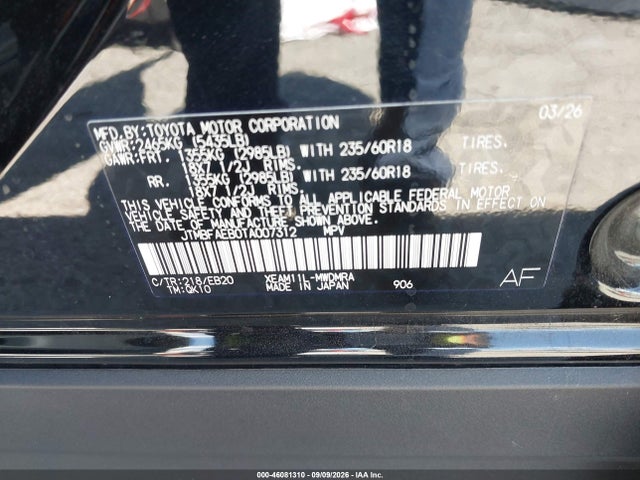 Продажа на аукционе авто 2026 Toyota Bz Xle, vin: JTMBFAEB0TA007312, номер лота: 46081310