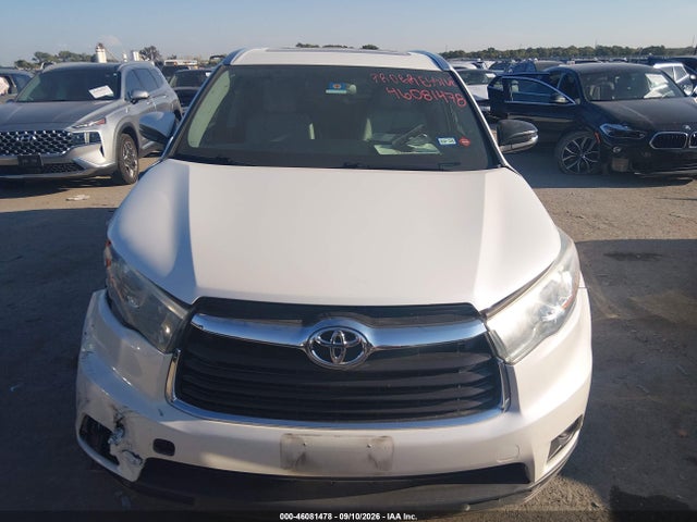 2015 Toyota Highlander Xle V6 მანქანა იყიდება აუქციონზე, vin: 5TDJKRFH9FS073437, აუქციონის ნომერი: 46081478