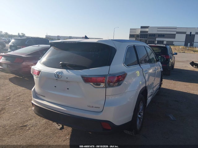 2015 Toyota Highlander Xle V6 მანქანა იყიდება აუქციონზე, vin: 5TDJKRFH9FS073437, აუქციონის ნომერი: 46081478