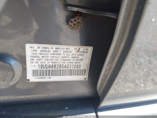 2005 Acura Tl მანქანა იყიდება აუქციონზე, vin: 19UUA66285A031090, აუქციონის ნომერი: 46081519