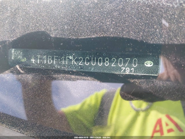 2012 Toyota Camry Se მანქანა იყიდება აუქციონზე, vin: 4T1BF1FK2CU082070, აუქციონის ნომერი: 46081619
