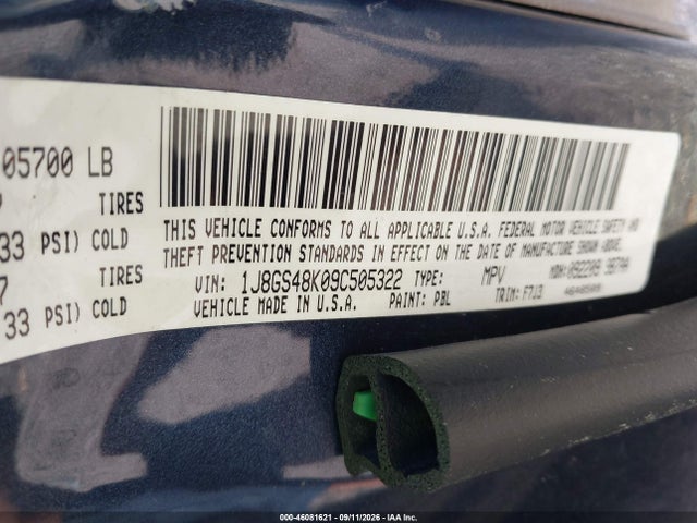 Продажа на аукционе авто 2009 Jeep Grand Cherokee Laredo, vin: 1J8GS48K09C505322, номер лота: 46081621