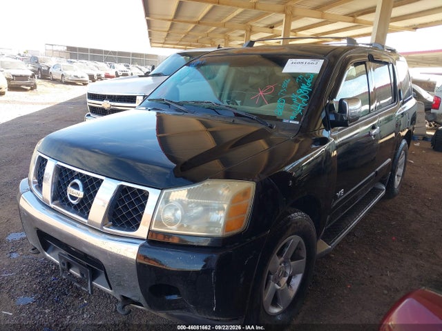2005 Nissan Armada Le მანქანა იყიდება აუქციონზე, vin: 5N1AA08B95N735556, აუქციონის ნომერი: 46081662