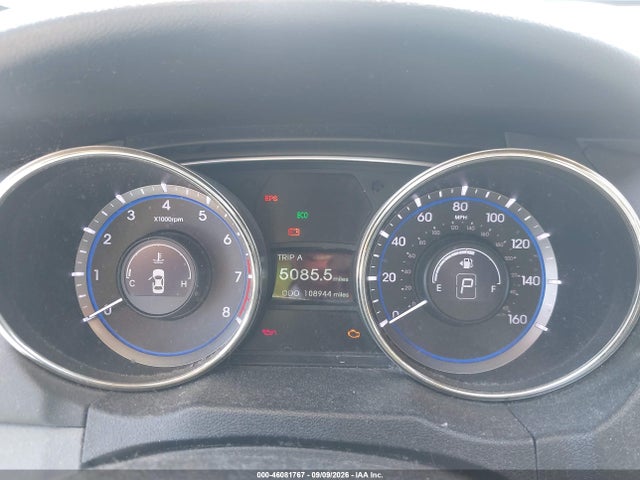 2012 Hyundai Sonata Gls მანქანა იყიდება აუქციონზე, vin: 5NPEB4AC5CH389841, აუქციონის ნომერი: 46081767
