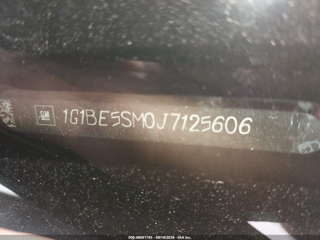 46081781 :رقم المزاد ، 1G1BE5SM0J7125606 vin ، 2018 Chevrolet Cruze Lt Auto مزاد بيع